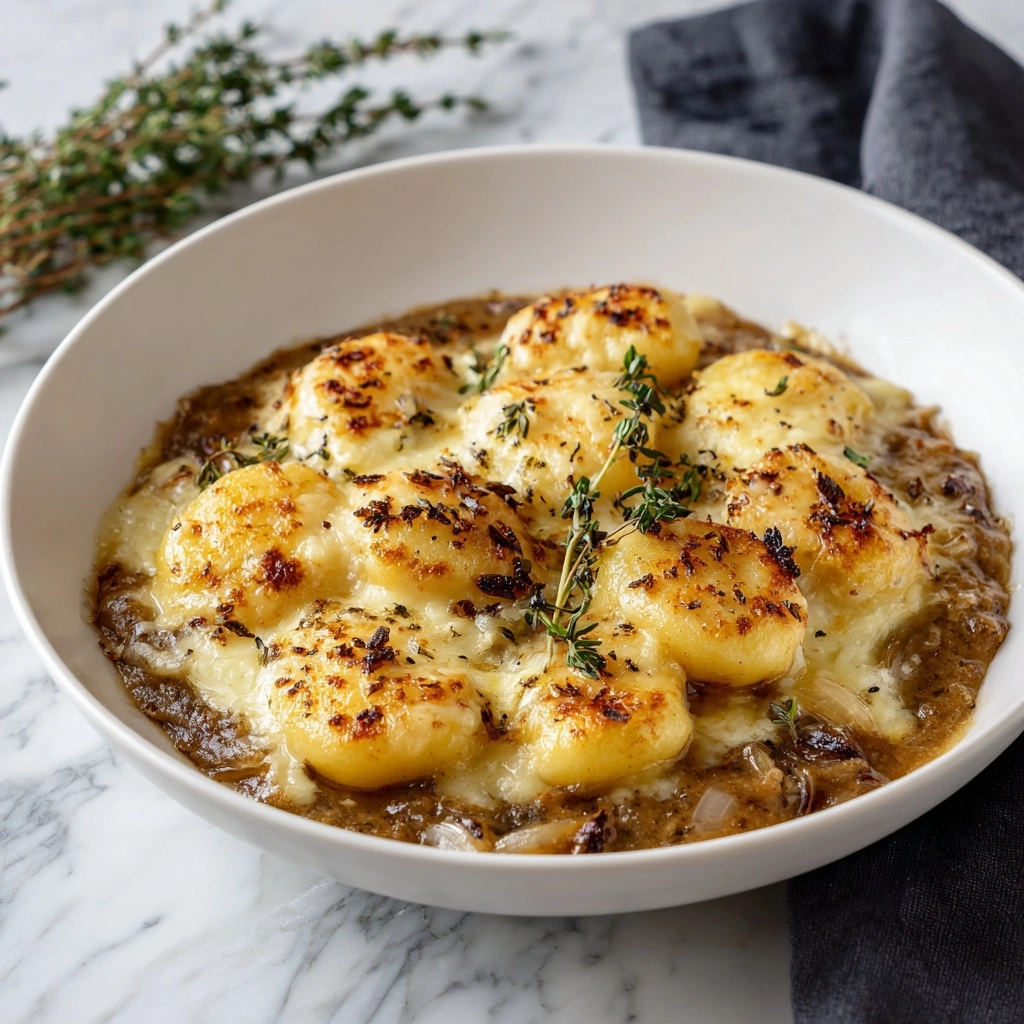 Baked French Onion Gnocchi Recipe - Recipe Image