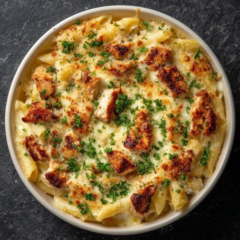 Garlic Parmesan Chicken Pasta Bake Recipe