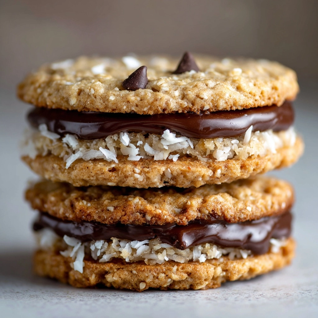 Chocolate Chip Coconut Sandwich Cookies Recipe - Recipe Image