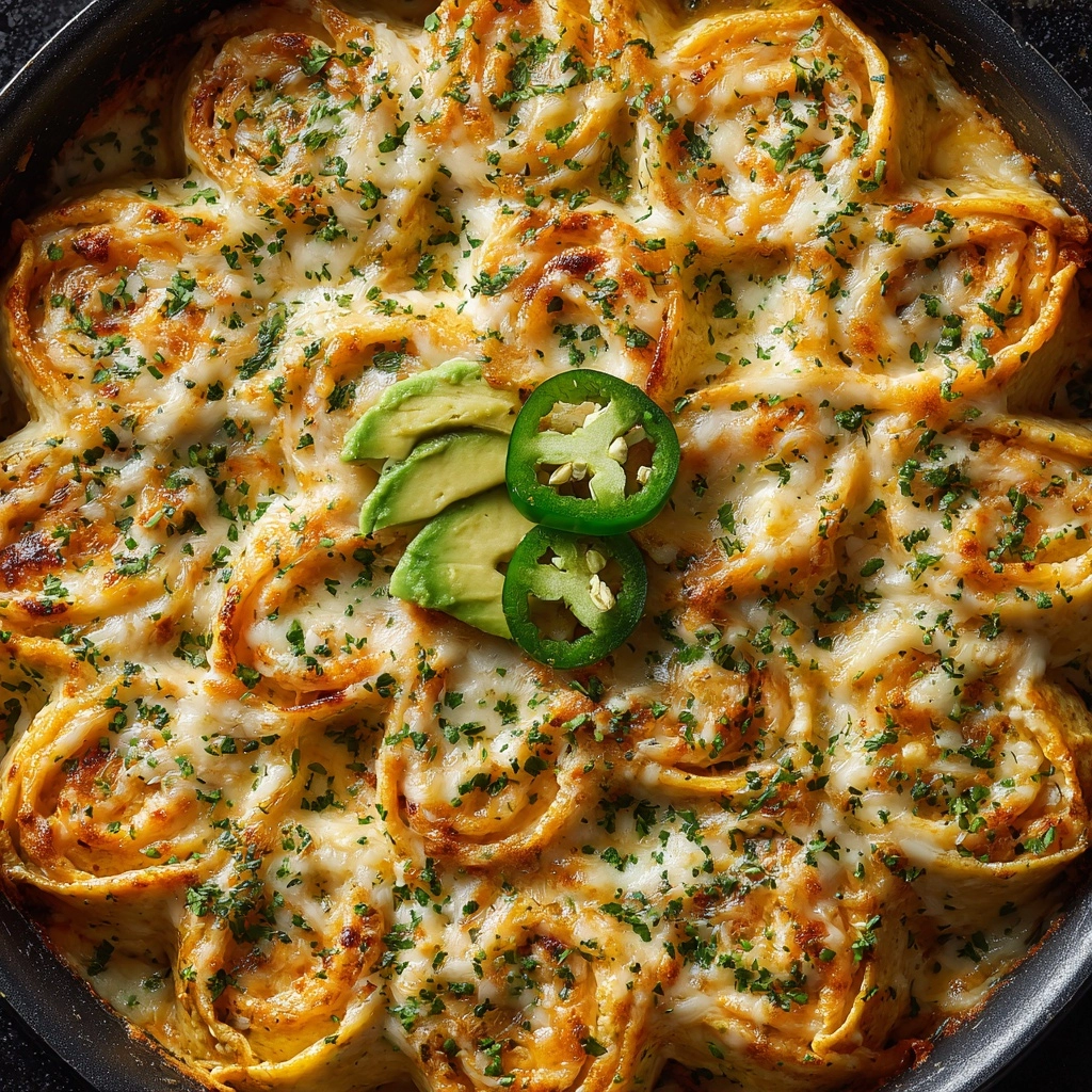 Green Chile and Extra Cheese Chilaquiles Recipe - Recipe Image