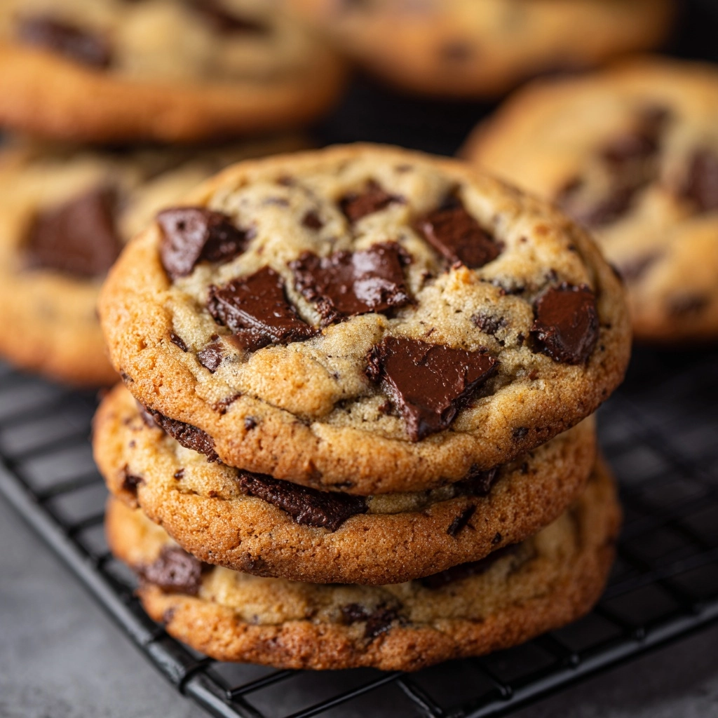 Nut-Free Vegan Tahini Chocolate Chip Cookies Recipe - Recipe Image