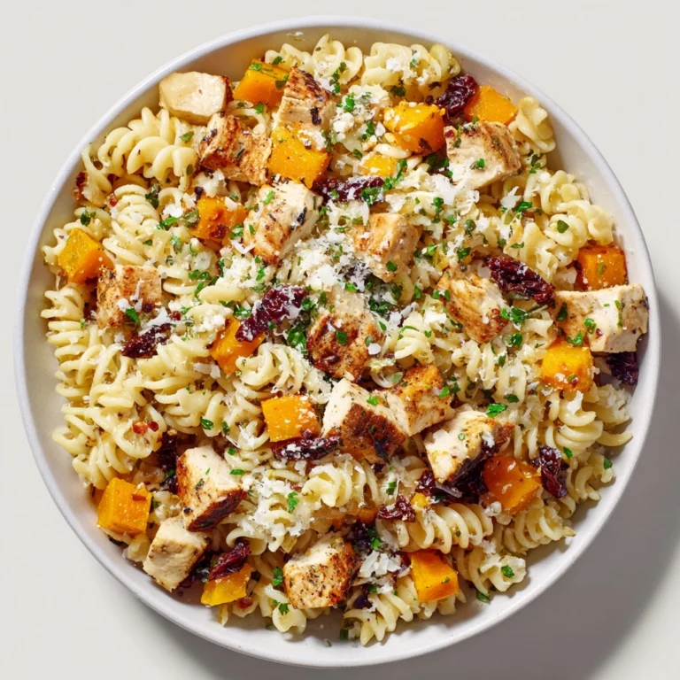 Roasted Butternut Squash and Sun-Dried Tomato Chicken Pasta Recipe