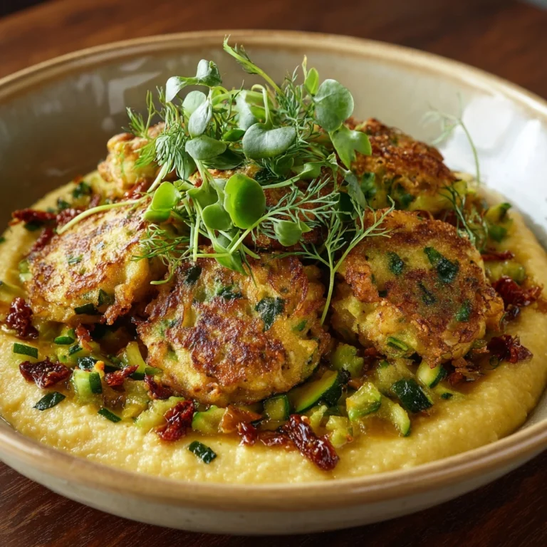 Zucchini & Polenta Fritters Recipe