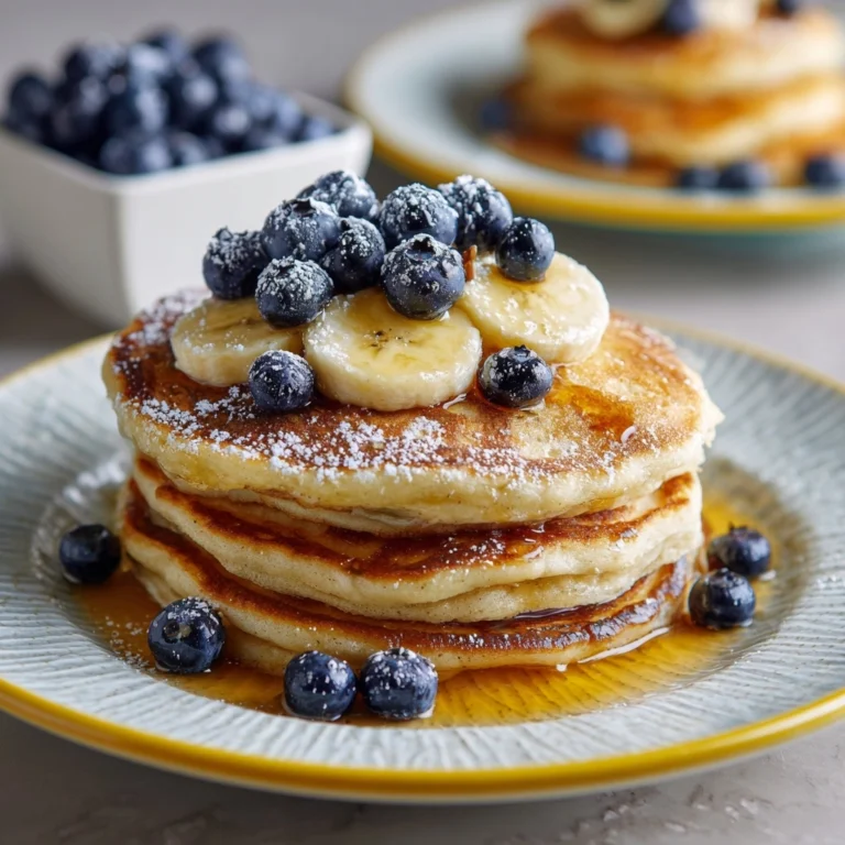Fluffy Greek Yogurt Pancakes Recipe