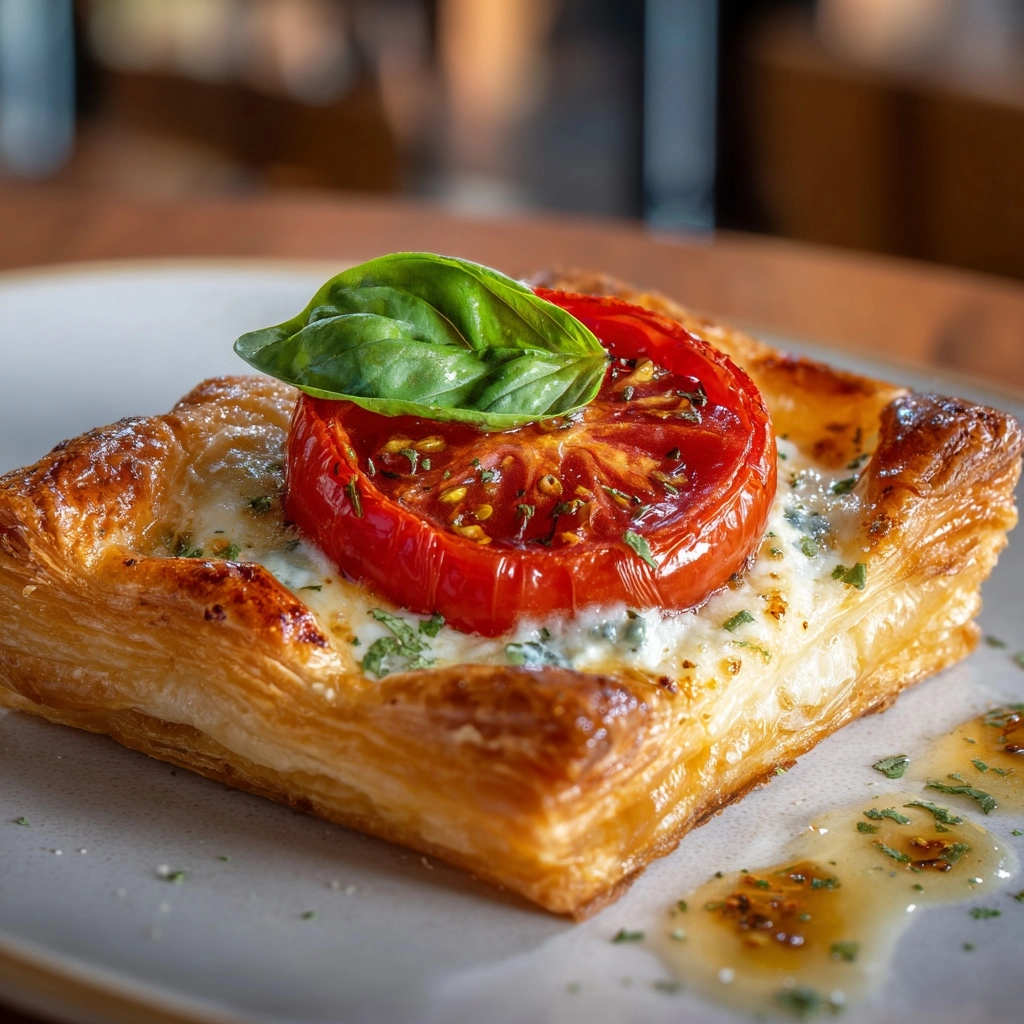Caprese Puff Pastry Bundles Recipe - Recipe Image