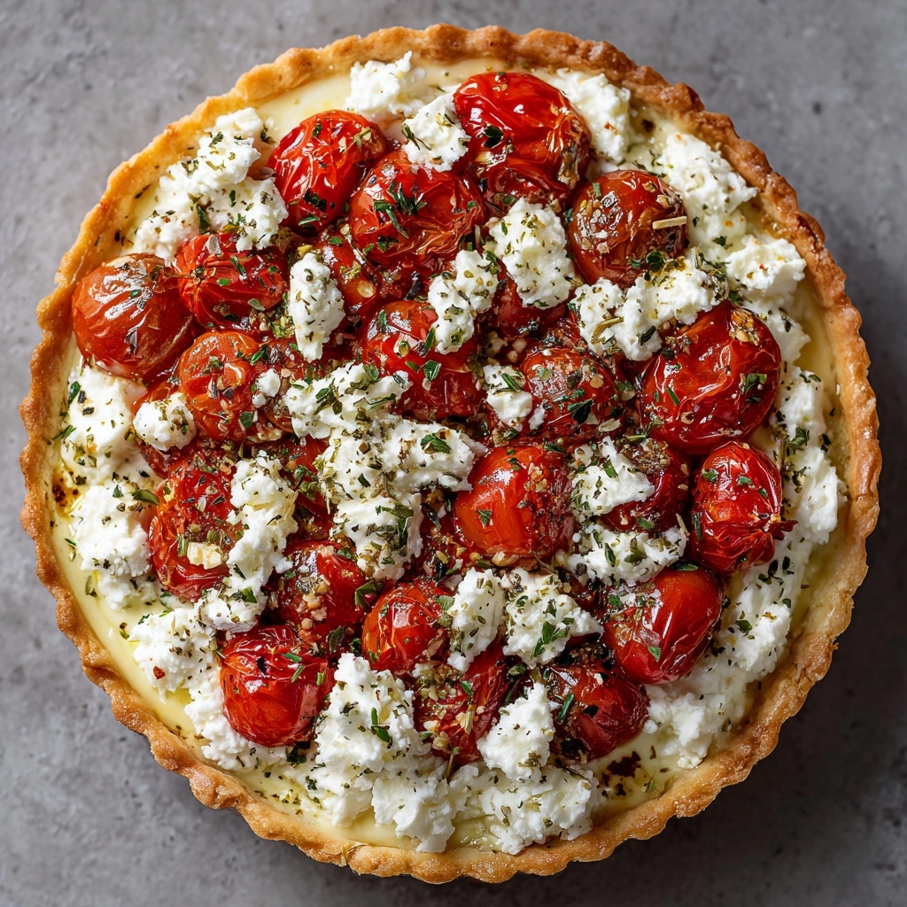 Goat Cheese & Cherry Tomato Tart Recipe - Recipe Image