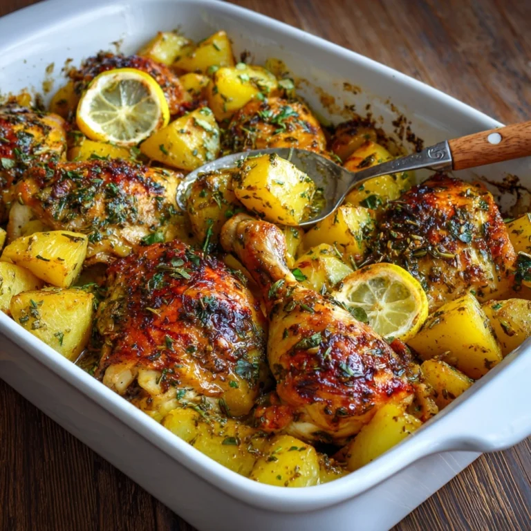 Lemon Greek Chicken and Potatoes Recipe