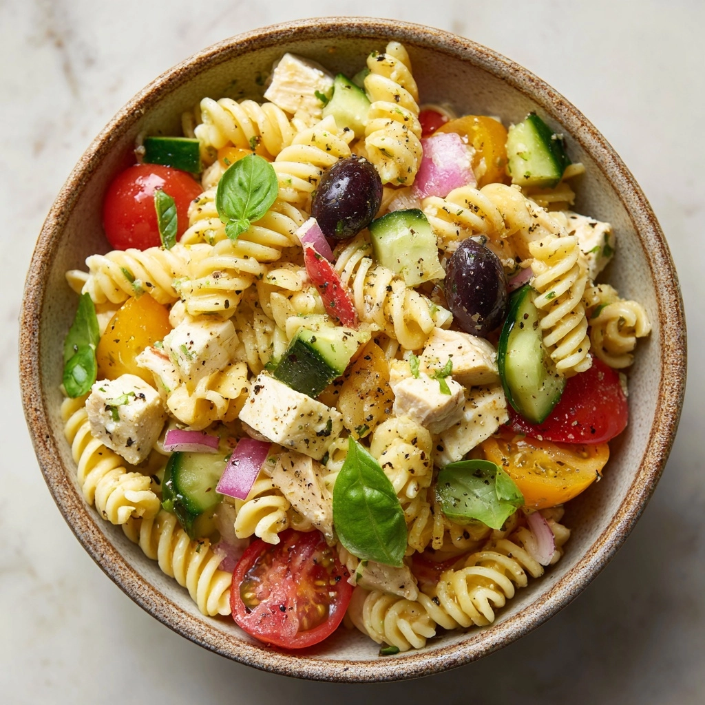 Easy High-Protein Pasta Salad Recipe - Recipe Image