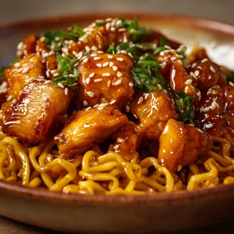 Honey Garlic Chicken Lo Mein Recipe