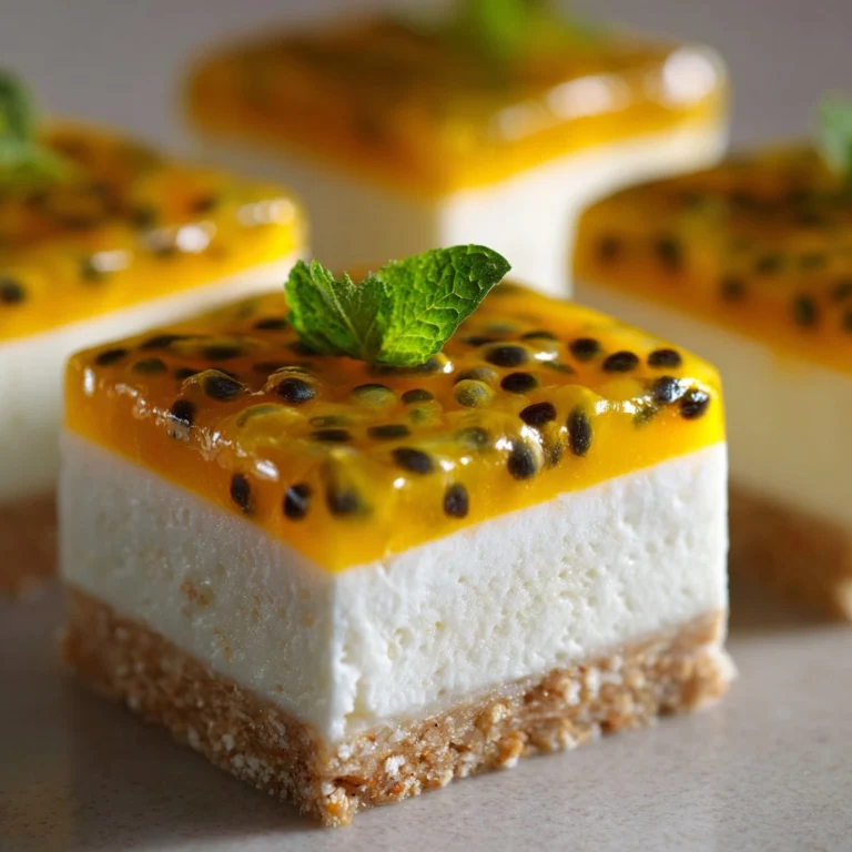 No-Bake Passion Fruit Slice Recipe