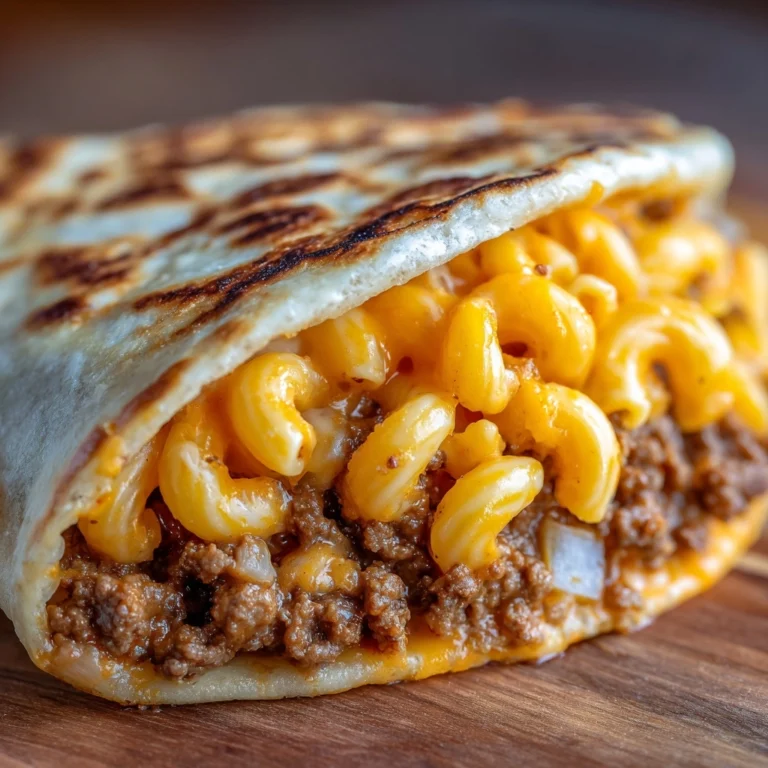 Melty Mac & Cheese Burger Tacos Recipe