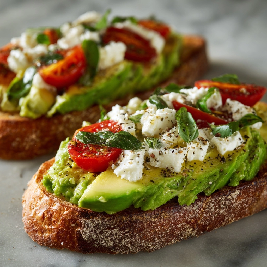 Avocado Feta Toast Delight Recipe - Recipe Image
