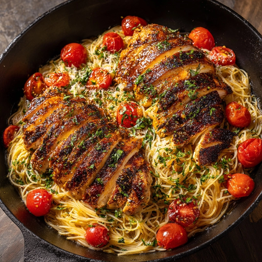Bruschetta Chicken Pasta Recipe - Recipe Image