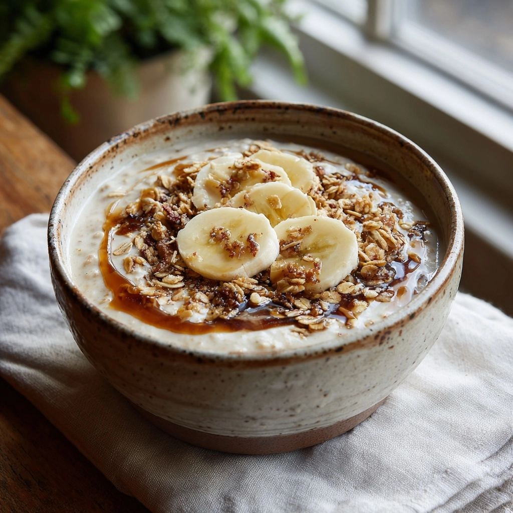 Creamy Whipped Banana Oatmeal Recipe - Recipe Image