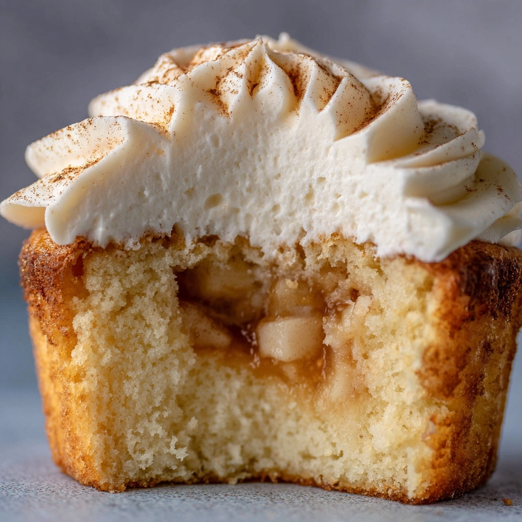 Apple Pie Cupcakes with Cinnamon Frosting Recipe - Recipe Image