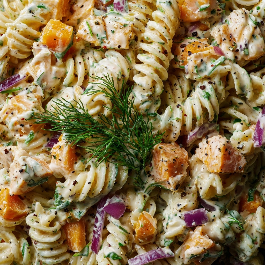 Smoked Salmon Pasta Salad Recipe - Recipe Image