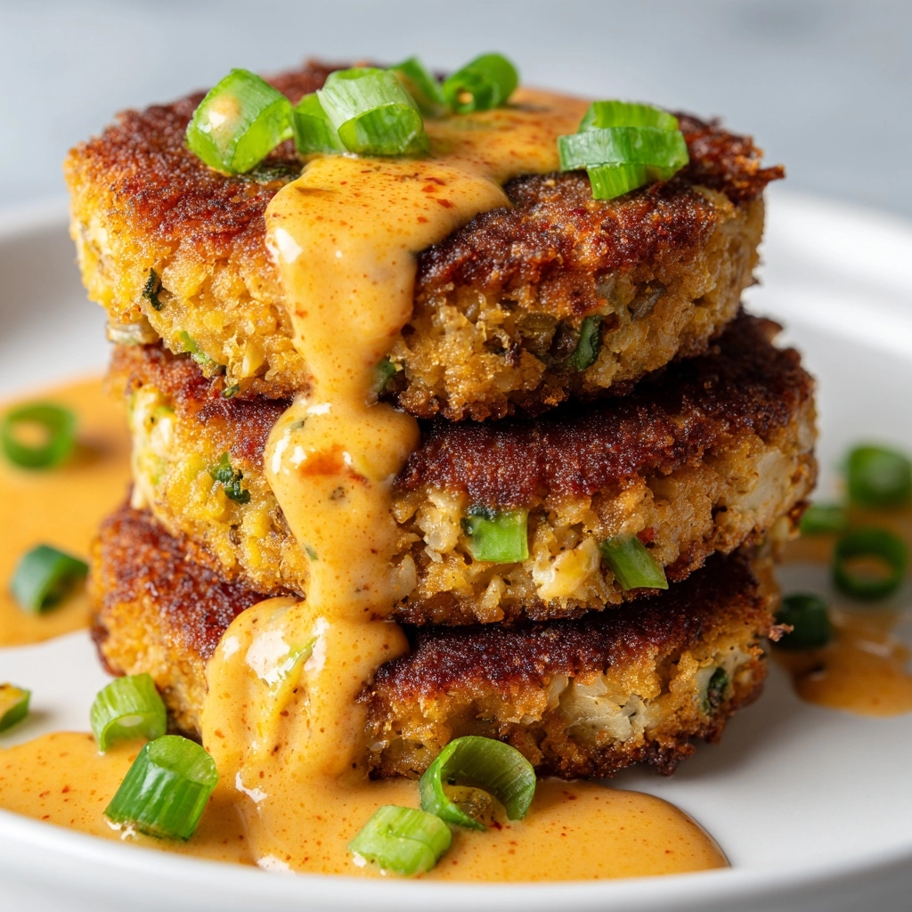 Asian-Style Tuna Cakes with Spicy Mayo Recipe - Recipe Image