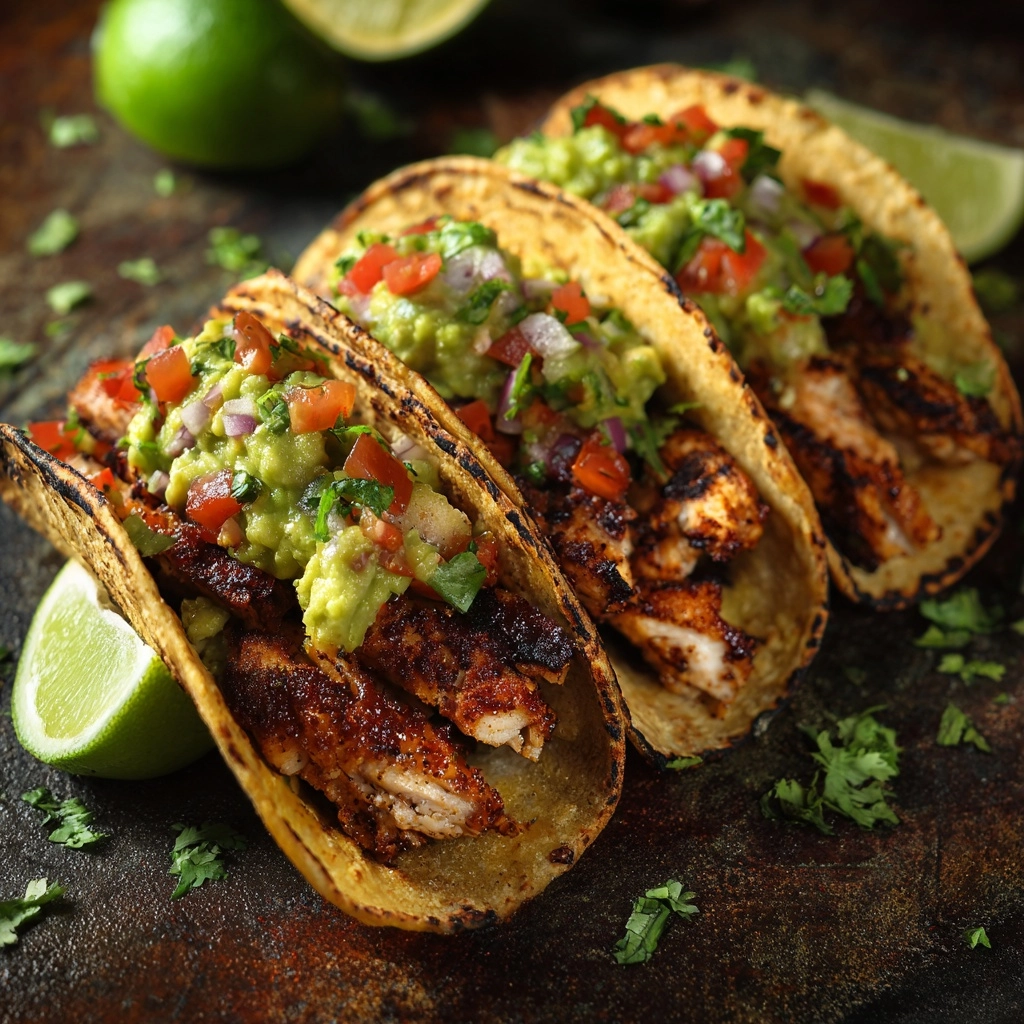 cken Tacos with Avocado-Jalapeño Salsa** Recipe - Recipe Image