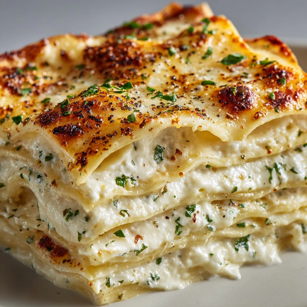 White Cheese Chicken Lasagna Recipe - Recipe Image
