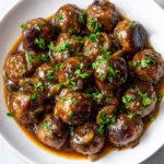 Beef Meatballs in Mushroom Sauce Recipe