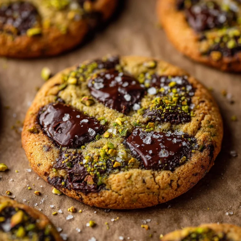 Pistachio Chocolate Chunk Cookies Recipe