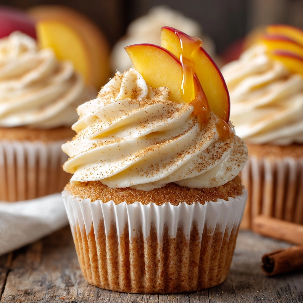 Honey Peach Cream Cheese Cupcakes Recipe - Recipe Image