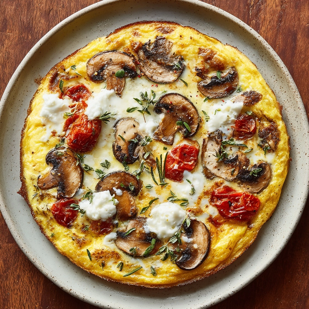 Mushroom Frittata Recipe - Recipe Image