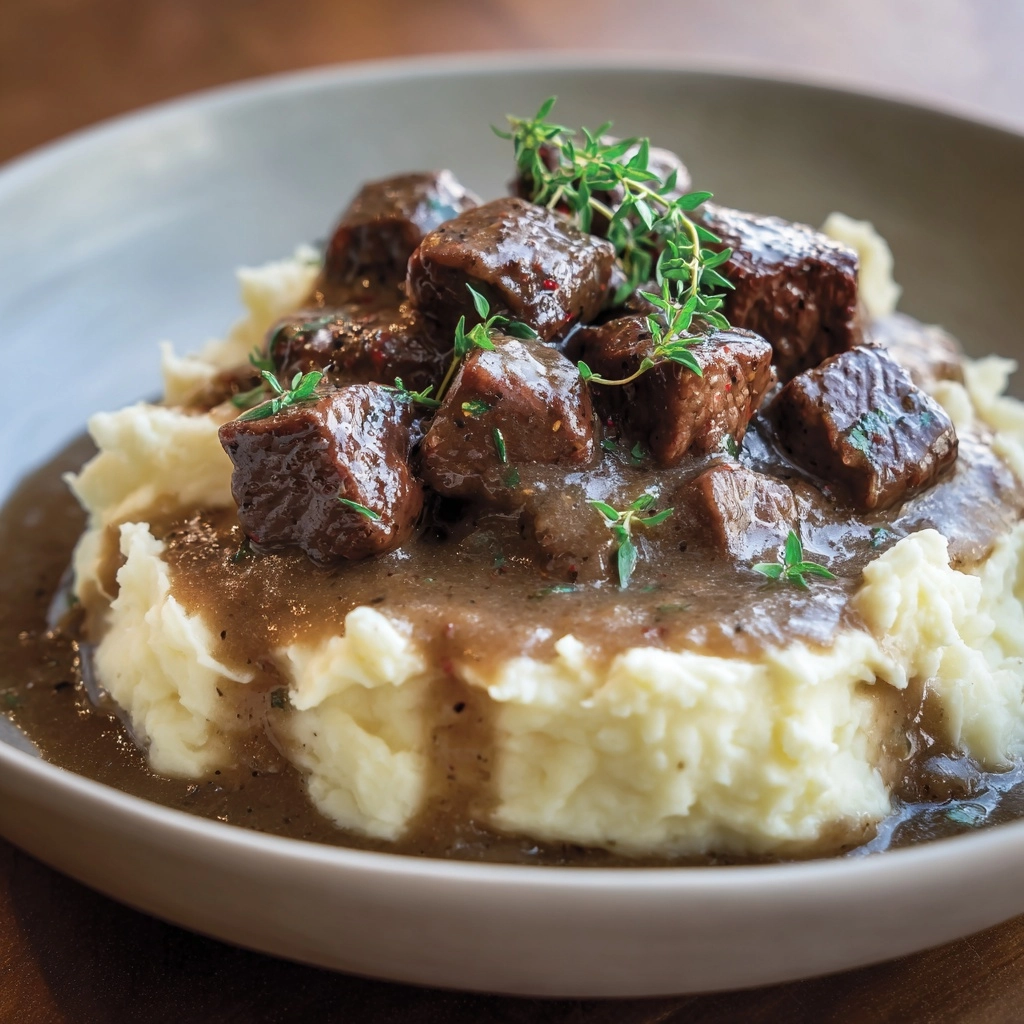 Beef Gravy Potatoes Recipe - Recipe Image