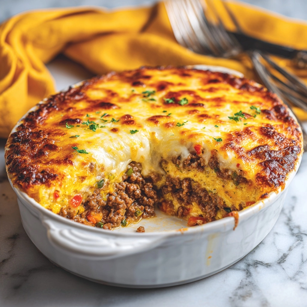 Cheesy Low-Carb Taco Casserole Recipe - Recipe Image