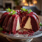 Layered Red Velvet Cheesecake Bundt Cake Recipe