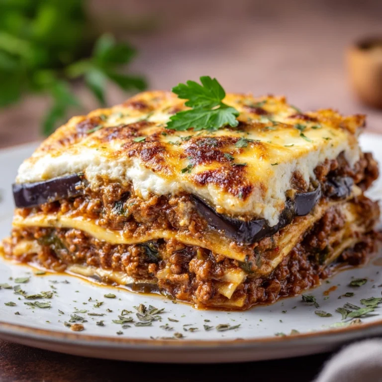 Classic Greek Eggplant Moussaka Recipe