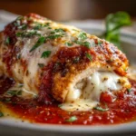 Chicken Parmesan Stuffed with Cream Cheese Recipe