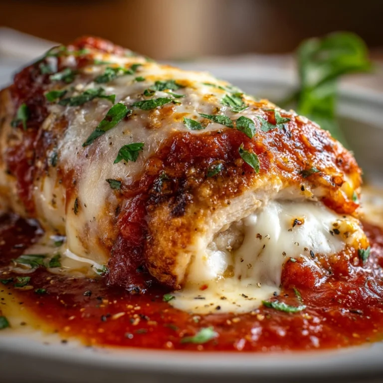 Chicken Parmesan Stuffed with Cream Cheese Recipe