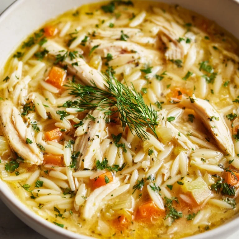 Mediterranean Lemon Chicken Soup Recipe