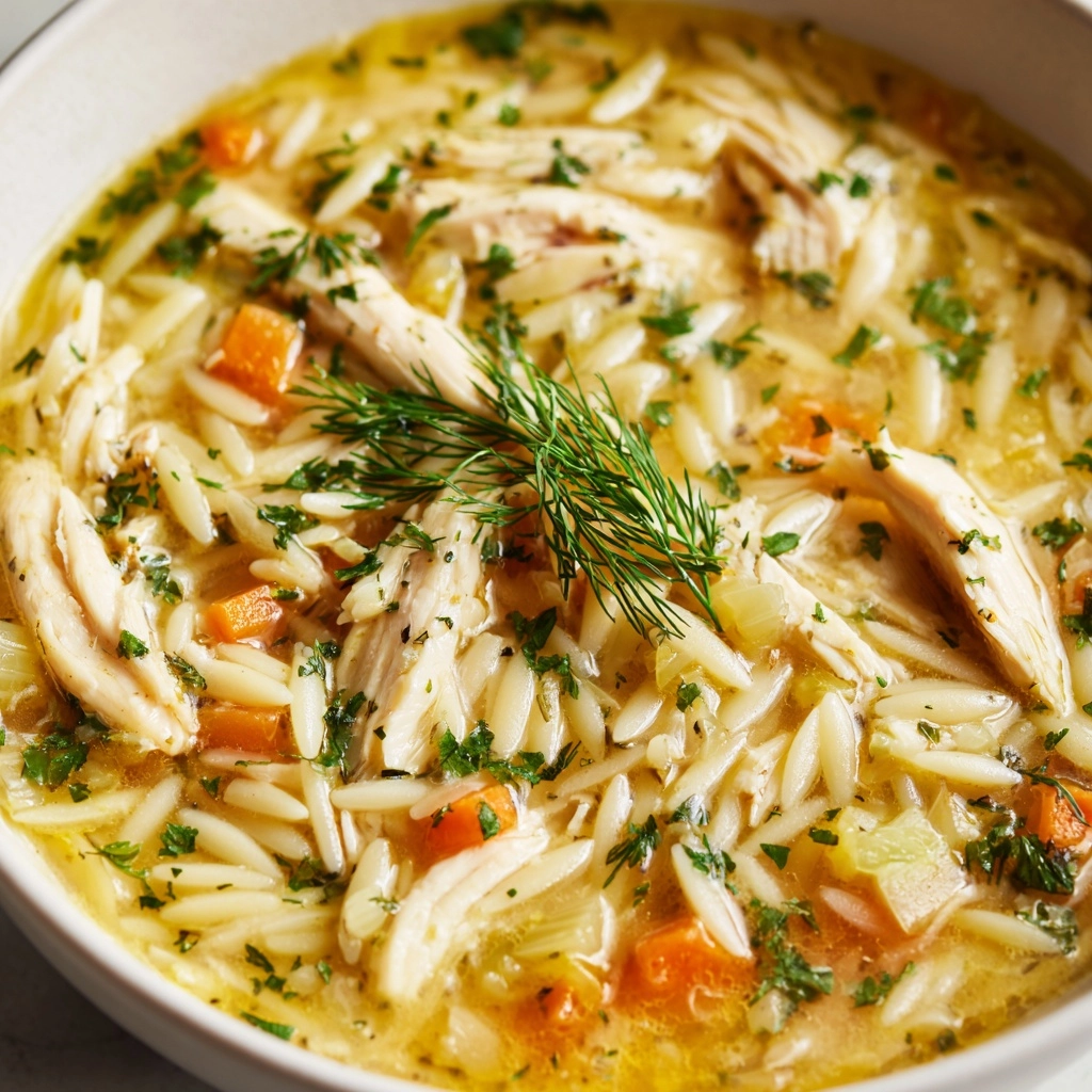 Mediterranean Lemon Chicken Soup Recipe - Recipe Image