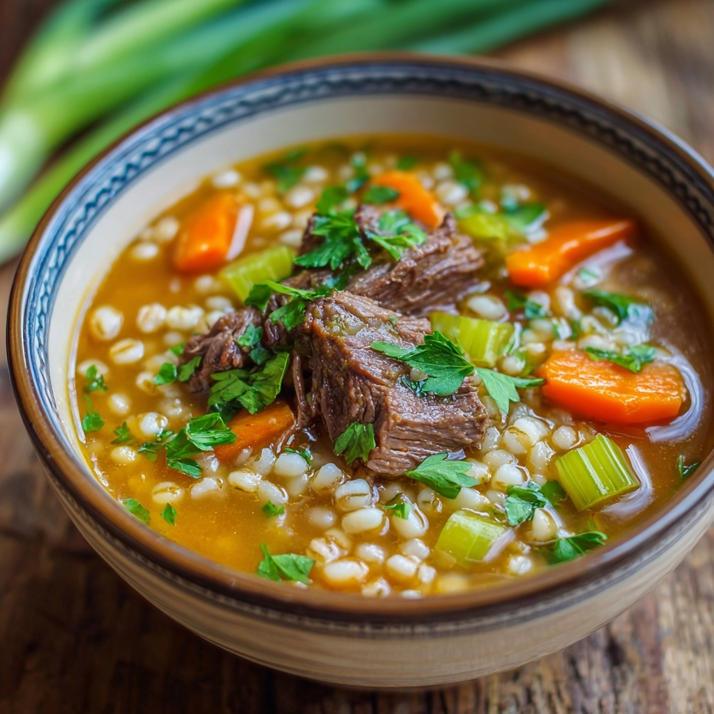 Hearty Beef and Barley Soup Recipe - Recipe Image