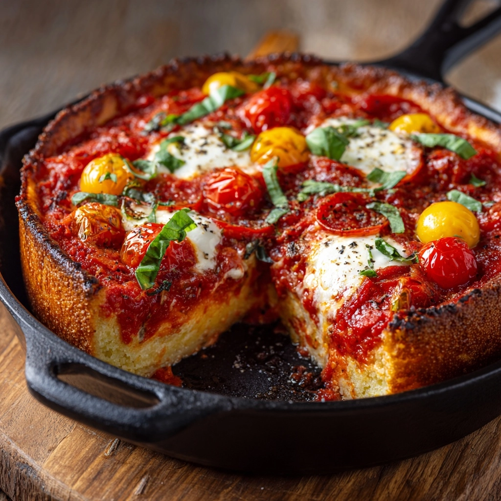 Skillet Cheesy Pizza Chicken Recipe - Recipe Image