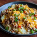 Crockpot Cheesesteak Potato Casserole Recipe