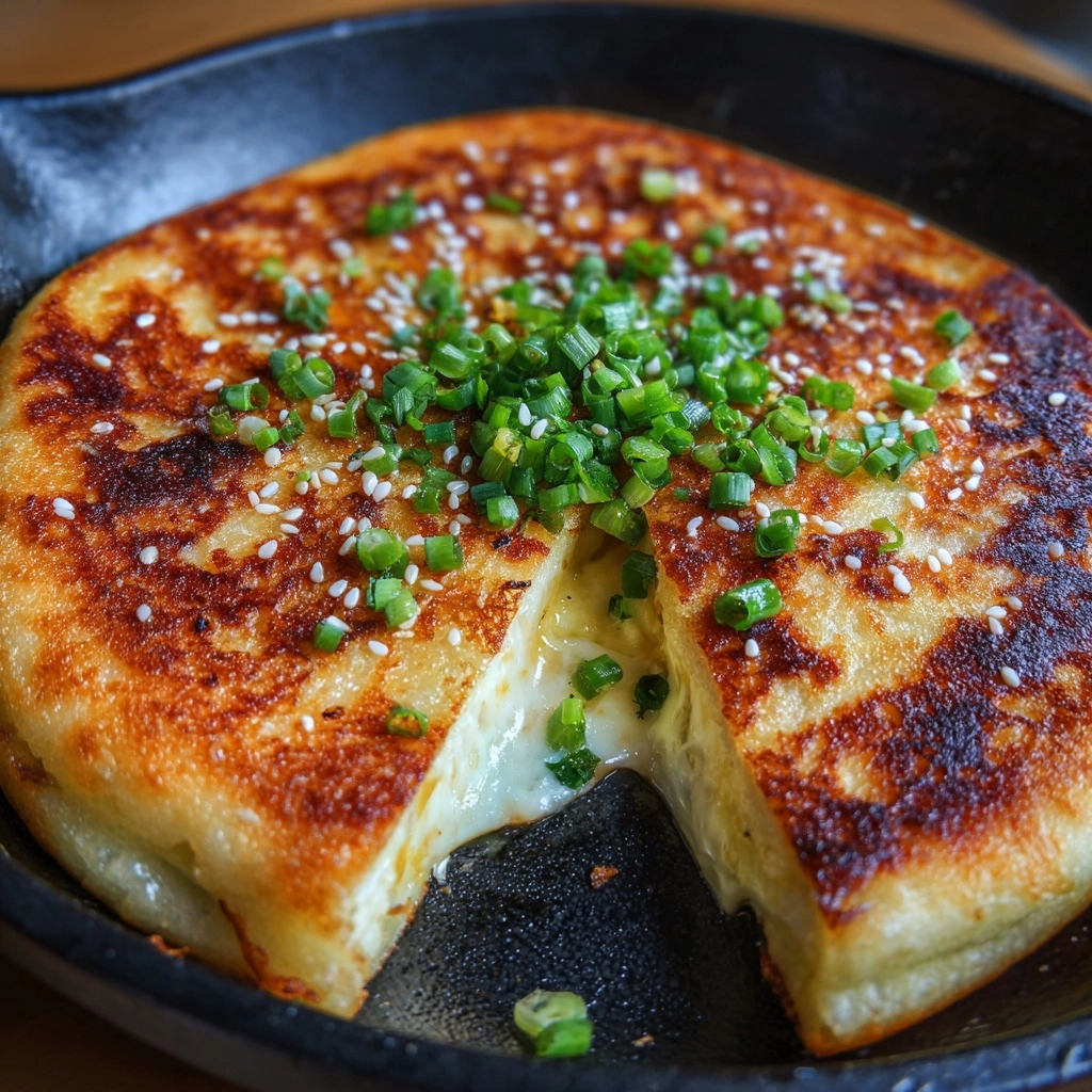 Korean Cheese Pancake Recipe - Recipe Image