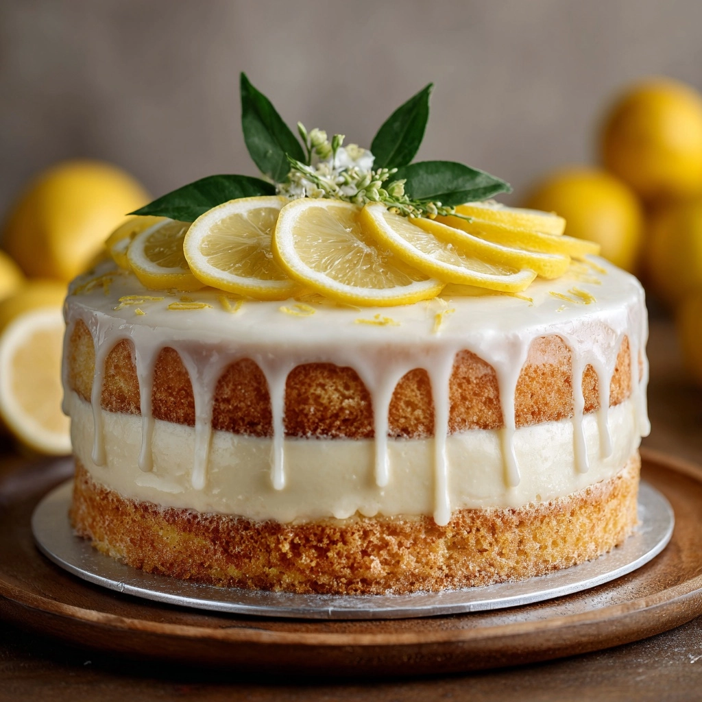 Limoncello Cake with Mascarpone Frosting Recipe - Recipe Image