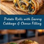 Potato Rolls with Cabbage and Cheese Filling Recipe