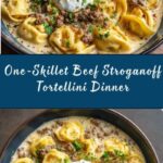 One-Skillet Beef Stroganoff Tortellini Recipe