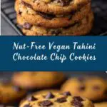 Nut-Free Vegan Tahini Chocolate Chip Cookies Recipe