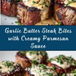 Garlic Butter Steak Bites with Parmesan Cream Sauce Recipe