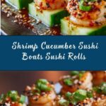 Spicy Shrimp Cucumber Sushi Boats Recipe