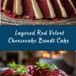 Layered Red Velvet Cheesecake Bundt Cake Recipe
