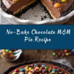 No-Bake Chocolate M&M Pie Recipe
