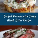 Loaded Baked Potato with Steak Bites Recipe