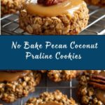 Easy No Bake Pecan Coconut Praline Cookies Recipe