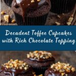 Toffee Cupcakes with Chocolate Topping Recipe